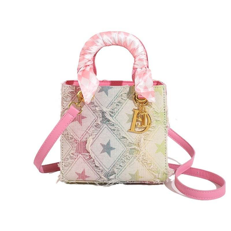 Women's Korean-Style Denim Handbag - Chic Crossbody Tote for Every Outfit - Buy Center