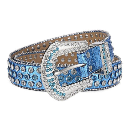 Men Women Alloy Punk Rock Rivet Belt - Stylish & Durable Fashion Accessory - Buy Center