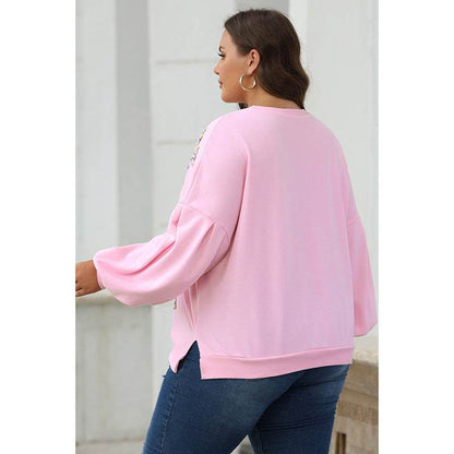 Winter Loose Crew Neck Pullover Sweatshirt - Trendy Lantern Sleeve Style - Buy Center