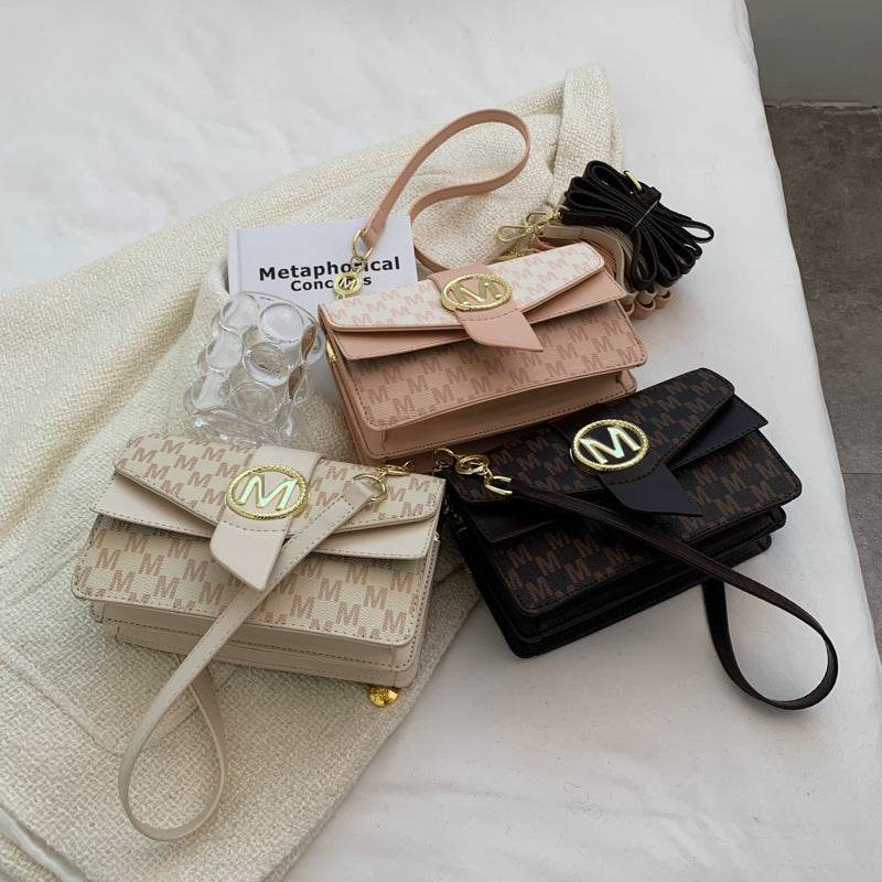 Buycenter Niche Printed Letter Shoulder Bag - Urban Style, Medium Hardness - Buy Center