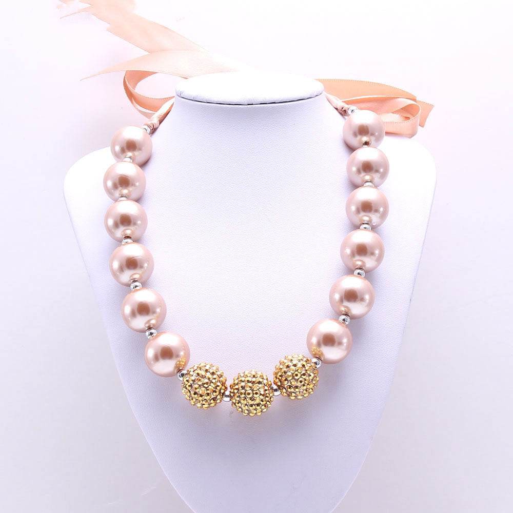 Bandage Golden Pearl Children's Necklace - Elegant Jewelry for Young Fashionistas - Buy Center