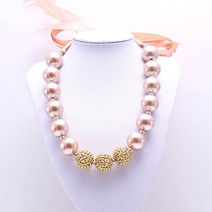 Bandage Golden Pearl Children's Necklace - Elegant Jewelry for Young Fashionistas - Buy Center