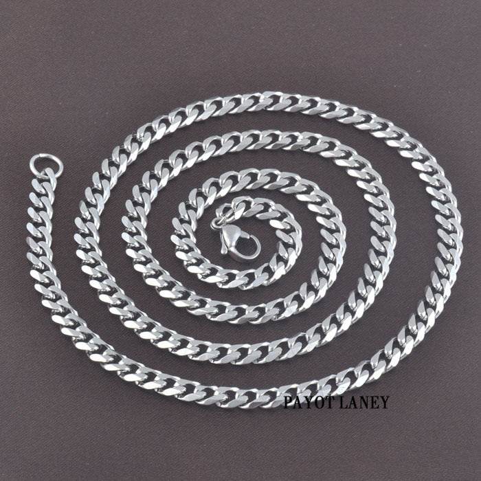 Stainless Steel Six-Sided Keel Chain - Adjustable Modern Men's Jewelry - Buy Center