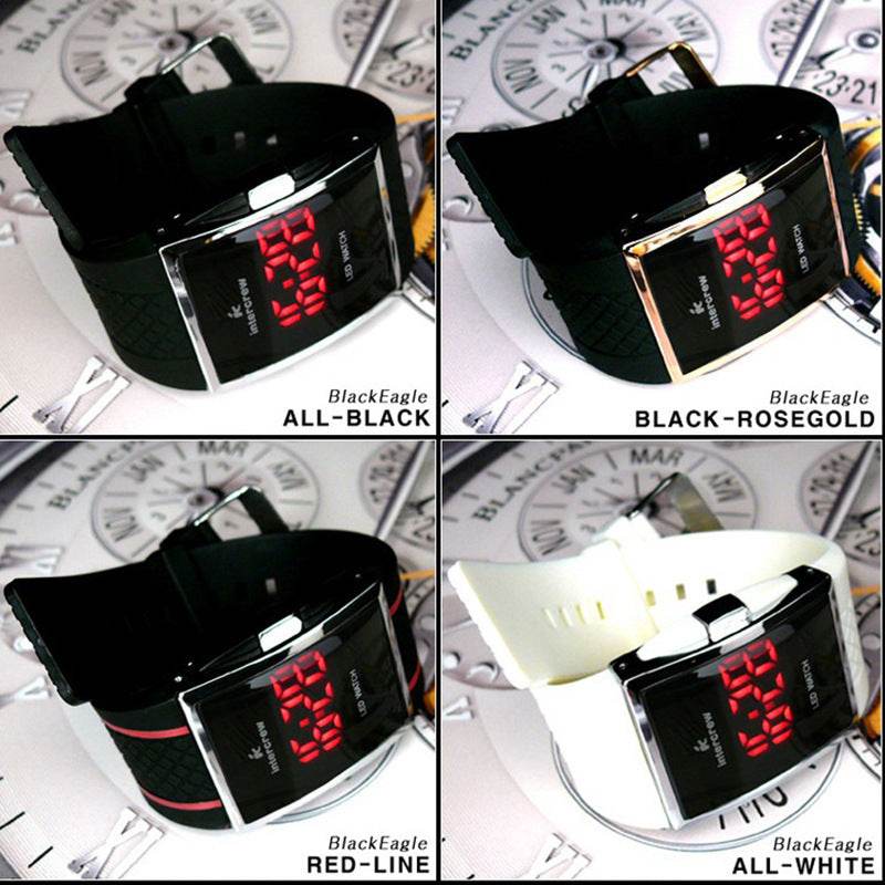 Men's Fashion Silicone Sports Watch - Waterproof & Luminous Display - Buy Center