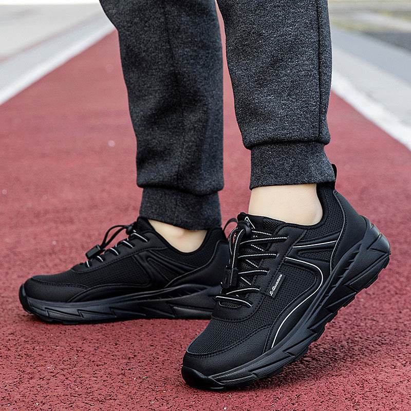 Stylish Leather Waterproof Walking Shoes - Non-Slip & Breathable Comfort - Buy Center