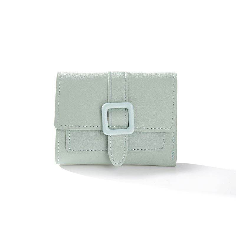 Short Solid Color Women’s Wallet - Lightweight, Waterproof Card Holder - Buy Center