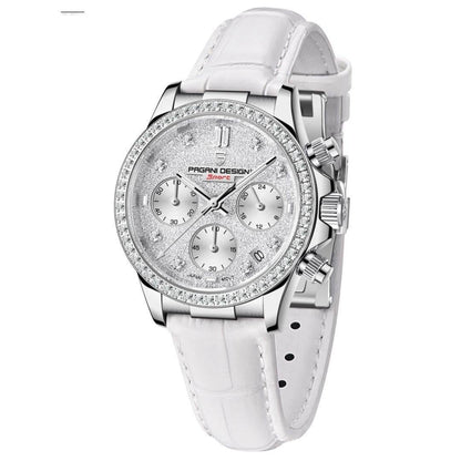Women's Fashion Diamond Watch - Luminous Steel Band, Stylish Elegance - Buy Center