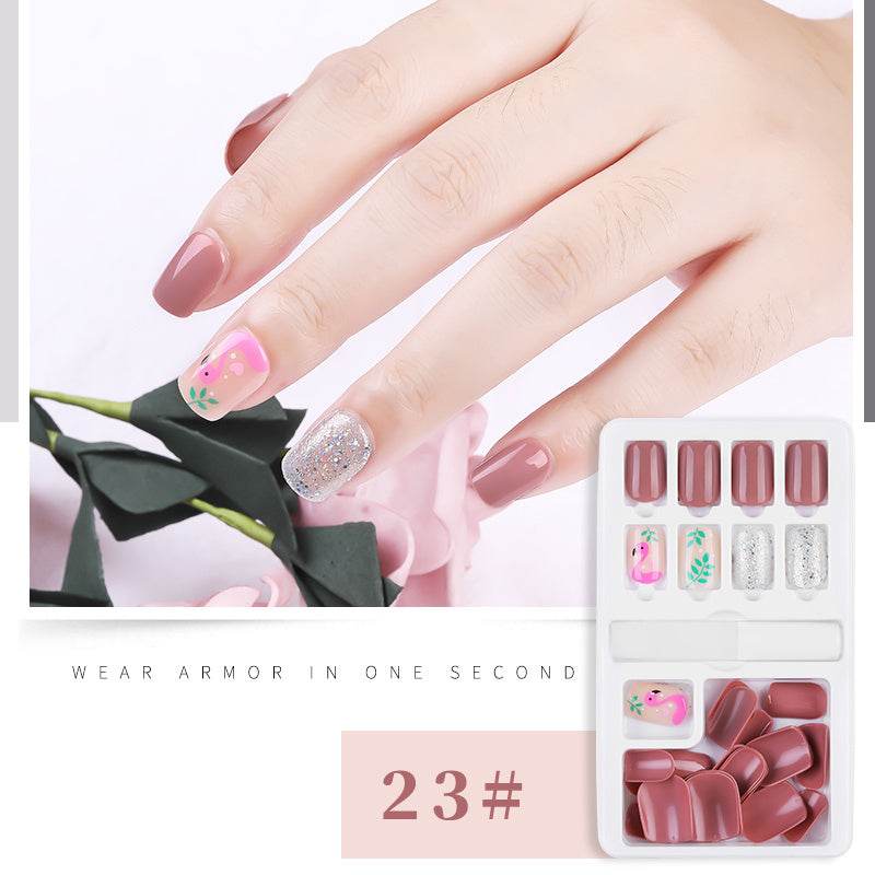 30pcs Detachable False Nail Tips Set - Stylish Full Cover Short Nails - Buy Center