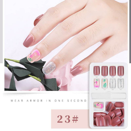 30pcs Detachable False Nail Tips Set - Stylish Full Cover Short Nails - Buy Center