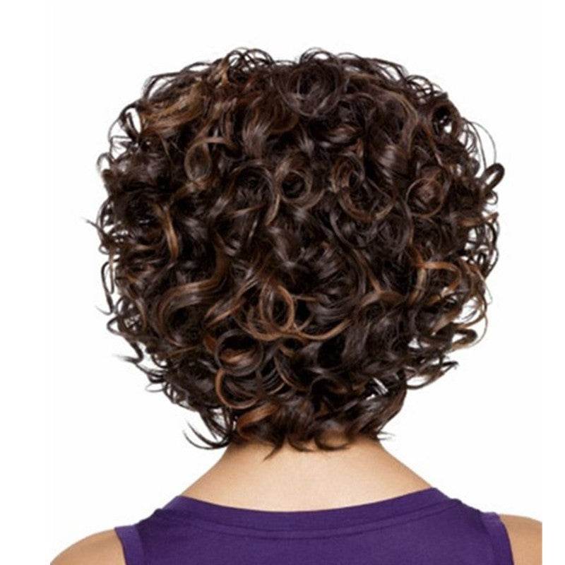 Ladies Short Curly Hair Set - High Temp Silk for Effortless Style - Buy Center
