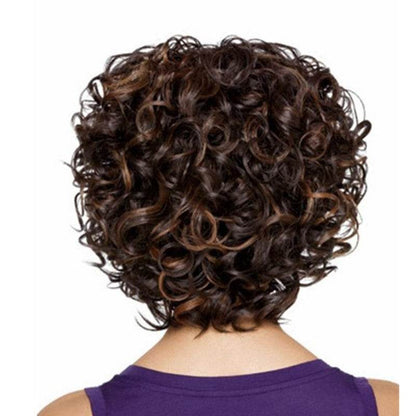 Ladies Short Curly Hair Set - High Temp Silk for Effortless Style - Buy Center