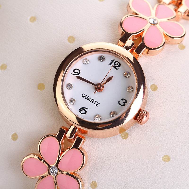 Buycenter Luxury Flower Strap Watch - Casual Fashion Quartz Bracelet - Buy Center
