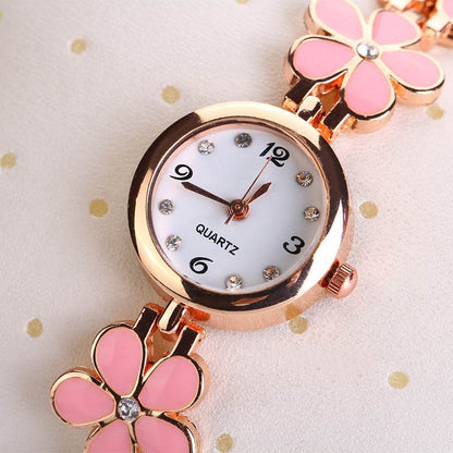 Buycenter Luxury Flower Strap Watch - Casual Fashion Quartz Bracelet - Buy Center