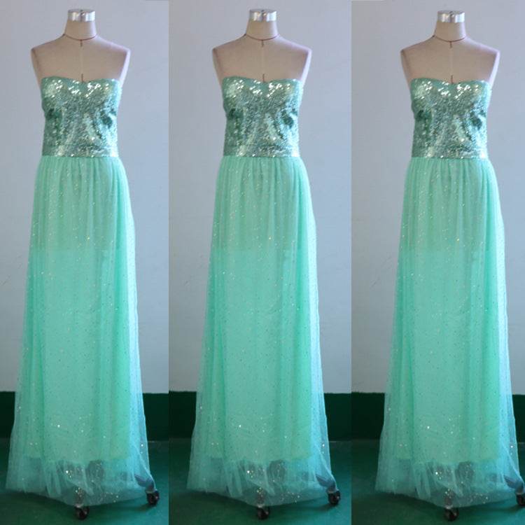 Buycenter Sexy Evening Dress - Backless Sequins & Gauze for Chic Style - Buy Center