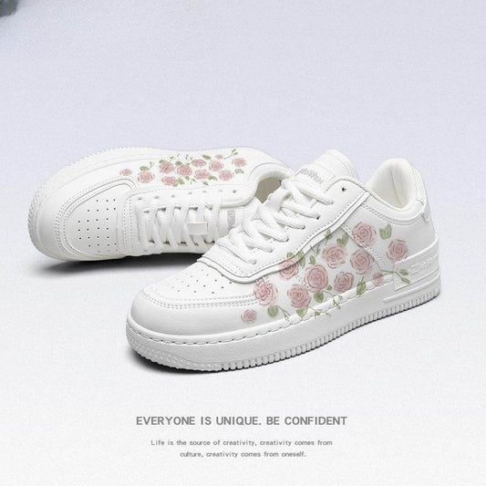 Buycenter Girls' White Sneakers - Sweet Autumn Slingback Vulcanize Style - Buy Center