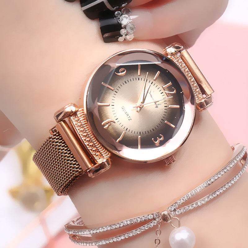 Buy Center Ladies Quartz Watch - Simple Fashion with Steel Belt - Buy Center
