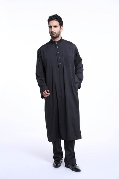 Men's Arabian Robe TH805 - 100% Polyester, Stylish Middle Eastern Wear - Buy Center