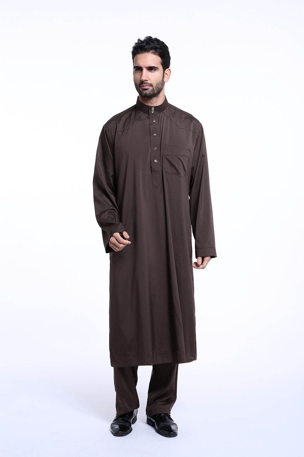 Men's Arabian Robe TH805 - 100% Polyester, Stylish Middle Eastern Wear - Buy Center