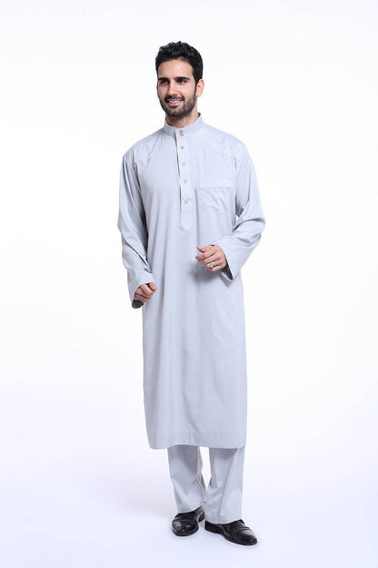 Men's Arabian Robe TH805 - 100% Polyester, Stylish Middle Eastern Wear - Buy Center