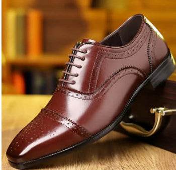 Plus Size Men's Formal Leather Shoes - Stylish Comfort & Modern Design - Buy Center