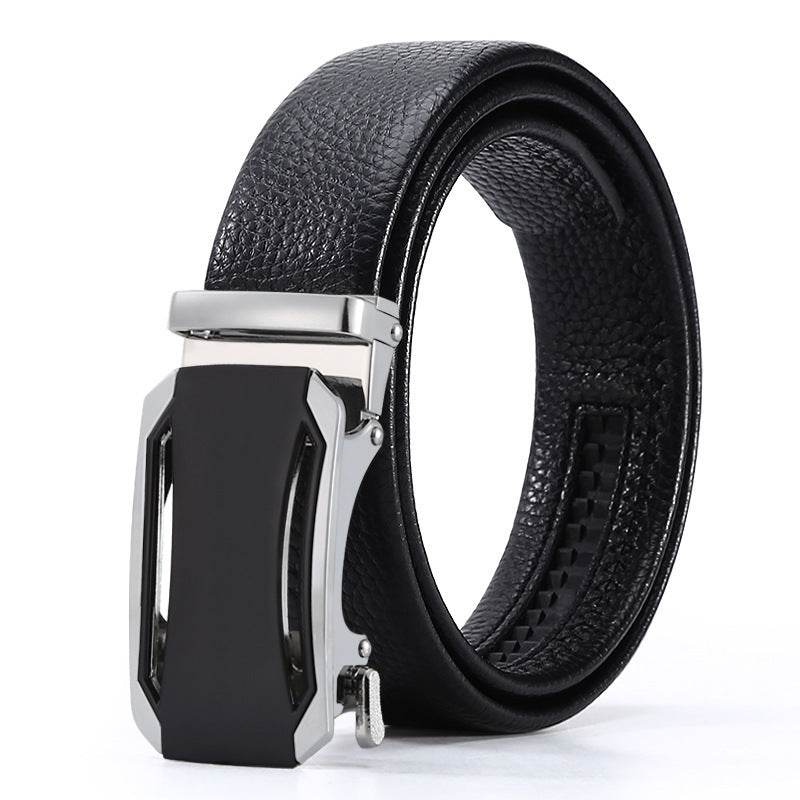 Men's Automatic Leather Buckle Belt - Premium Stylish Business Accessory - Buy Center