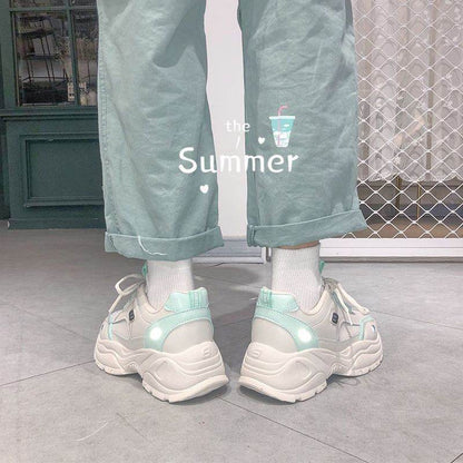 Trendy Women’s Lace-Up Shoes - Breathable Vulcanize Design for Comfort - Buy Center