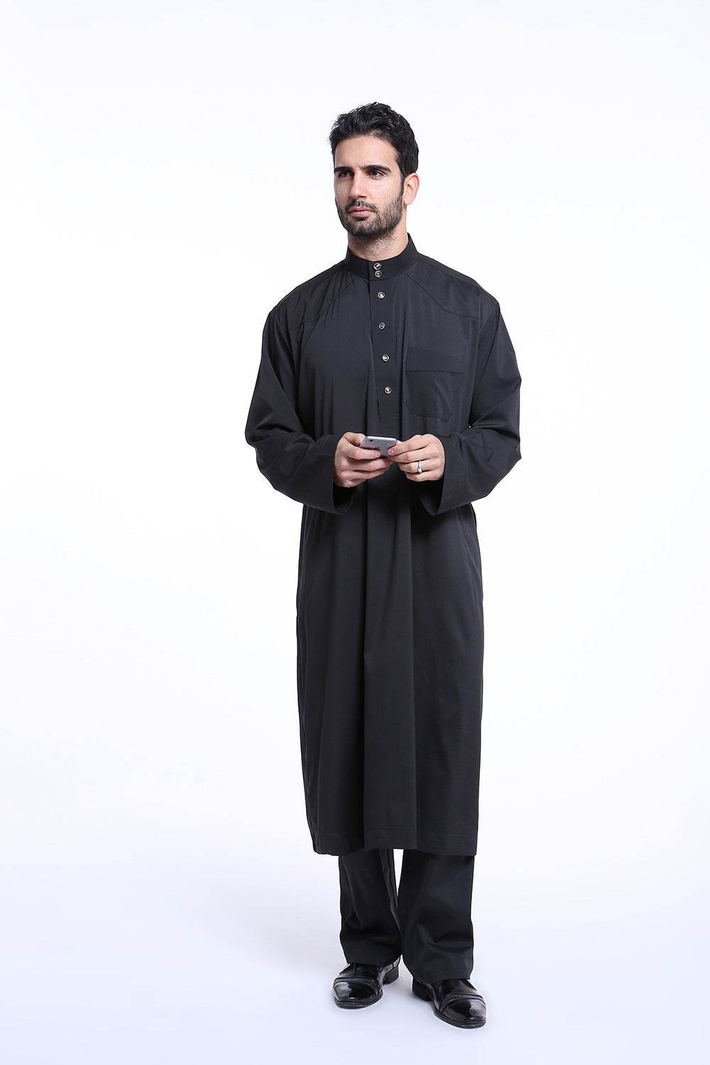 Men's Arabian Robe TH805 - 100% Polyester, Stylish Middle Eastern Wear - Buy Center