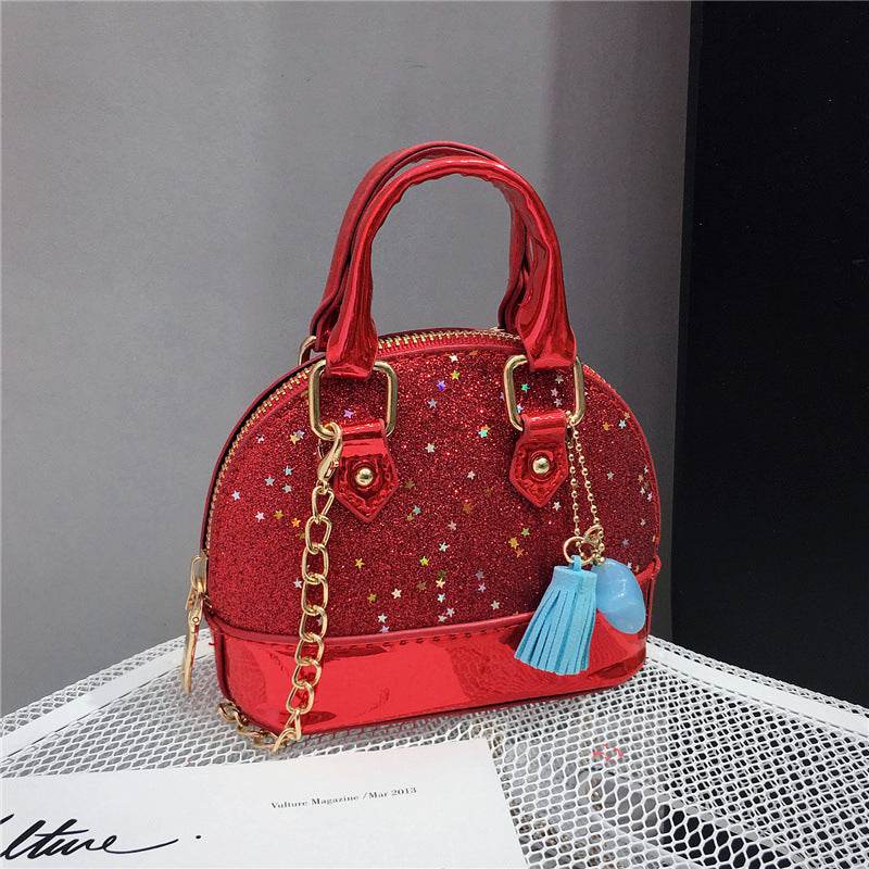 Cute Mini Shell Bag for Boys - Stylish Sequined PU Fabric 2025 - Buy Center