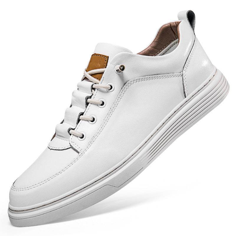 Men's Plus Size Leather Skateboard Shoes - Comfort & Retro Style 2025 - Buy Center