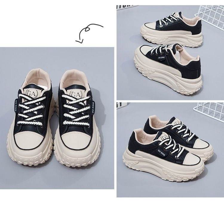 Buycenter Korean Style Sneakers - Height Increasing, Breathable Casual Flats - Buy Center