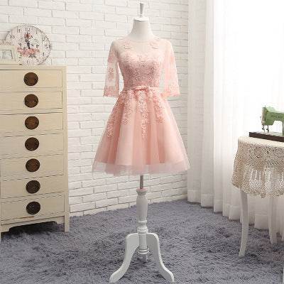 Buycenter Wedding Mid-Length Dress - Elegant Banquet Evening Gown - Buy Center