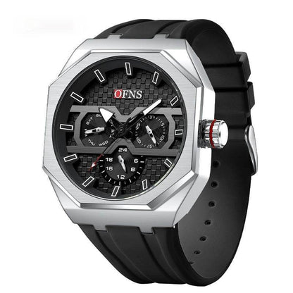 Stylish Three Eyes Quartz Watch - Waterproof Men's Sports Accessory 2025 - Buy Center