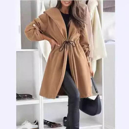 Women’s Casual Long Sleeve Trench Coat - Stylish for Fall/Winter 2025 - Buy Center