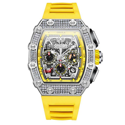 Buycenter Multi-functional Mechanical Watch - Full Diamond Fashion Style - Buy Center