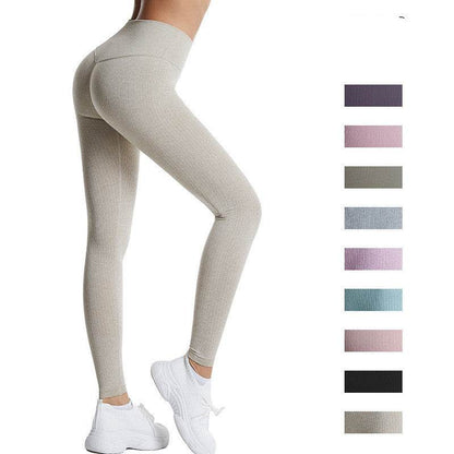 Buycenter Women's Solid Color Yoga Pants - Quick Dry, Large Size Leggings - Buy Center