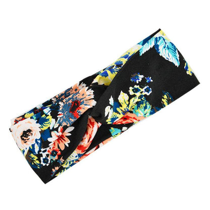 Floral Cross Hair Band - Stylish Multi-Purpose Headband for Women 2025 - Buy Center