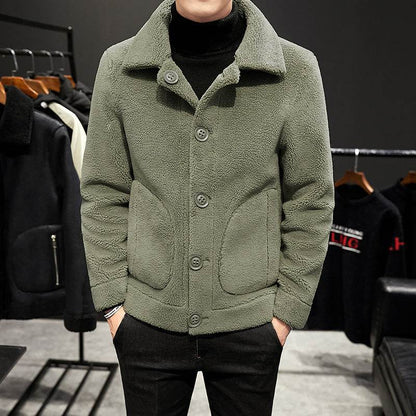 Buycenter Men's Slim Fit Padded Jacket - Multi-Pocket Design, Warmth - Buy Center