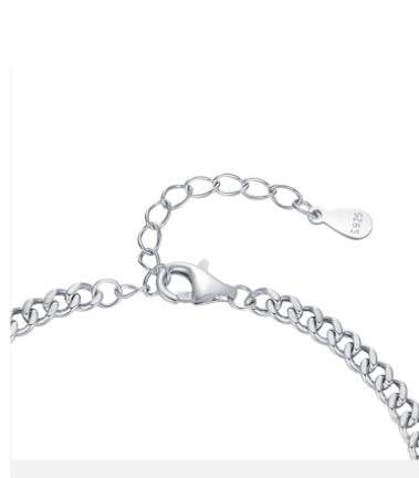 Personalized S925 Silver Diamond Bracelet - Trendy Punk Style for Women - Buy Center