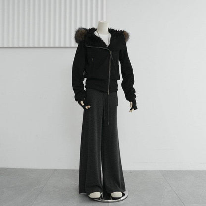 Hooded Fur Collar Plush Cotton Coat - Stylish & Comfortable Outerwear 2025 - Buy Center