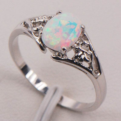 Trendy Women's Silver Ring - Seven Colored Gemstones, Stylish Picks 2025 - Buy Center