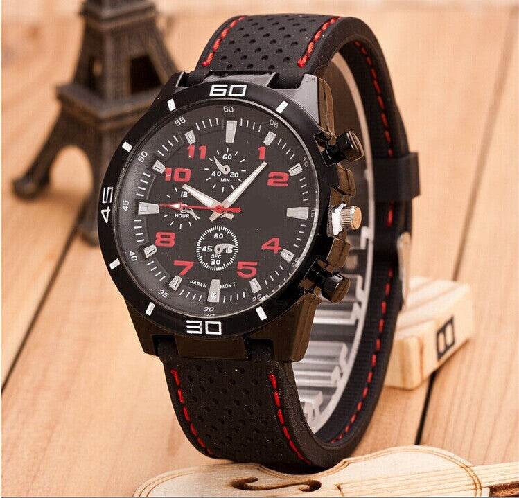Buycenter Men's Sports Watch - Fashion Car Strap, Quartz Movement - Buy Center