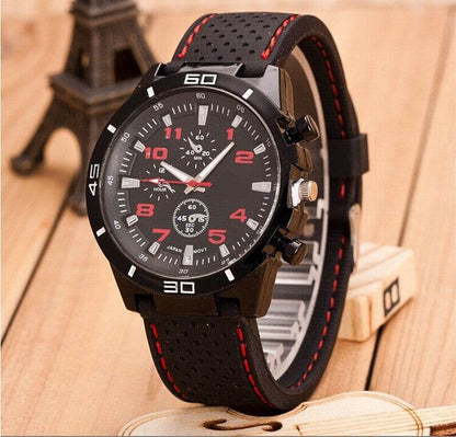 Buycenter Men's Sports Watch - Fashion Car Strap, Quartz Movement - Buy Center