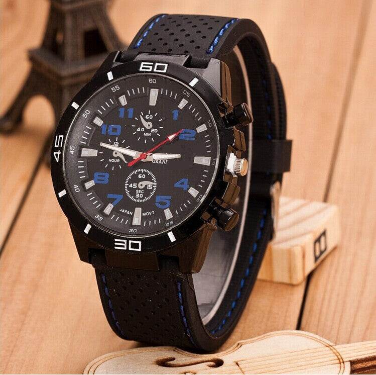 Buycenter Men's Sports Watch - Fashion Car Strap, Quartz Movement - Buy Center