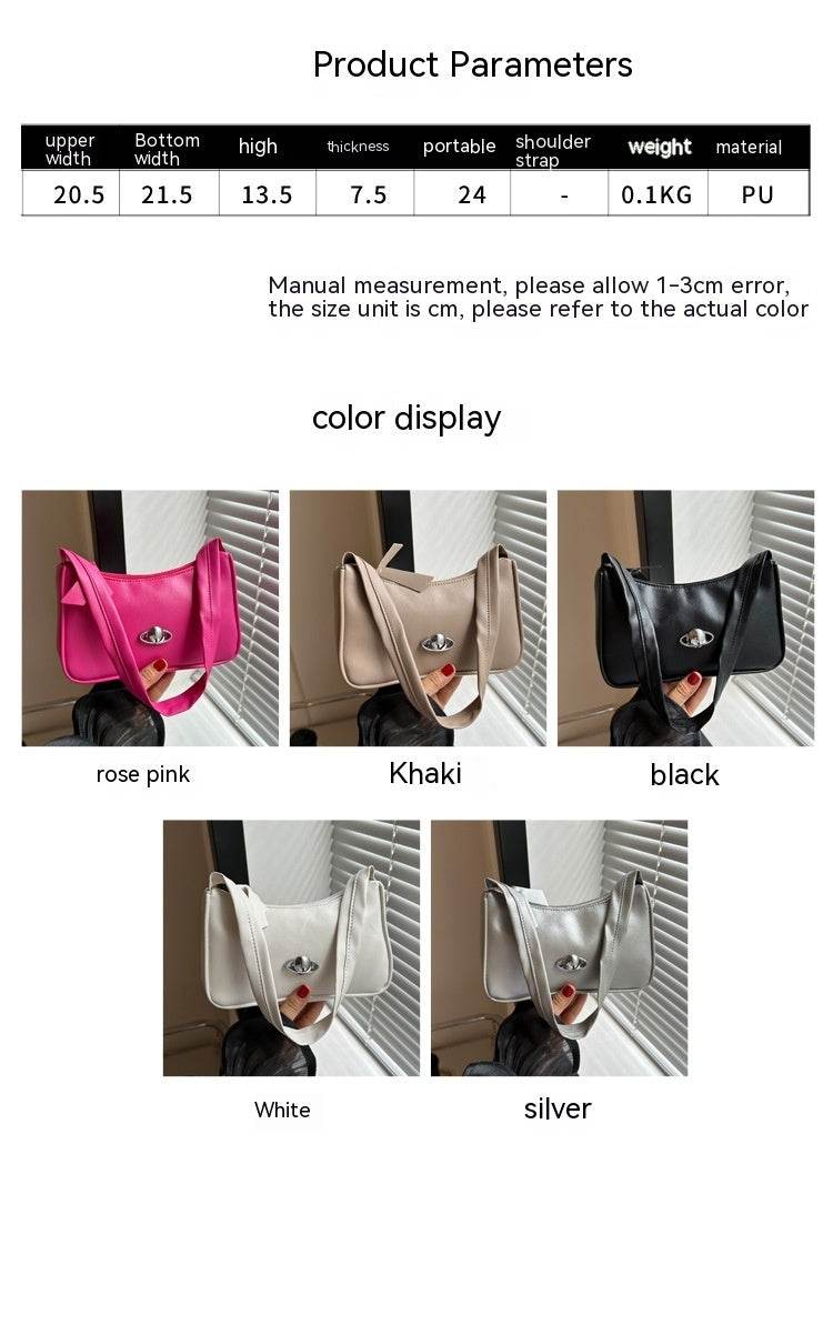 Simple Temperament Shoulder Bag - Chic Evening Accessory in Trending Colors - Buy Center