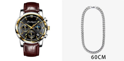 Multifunctional Men's Waterproof Watch - Luminous Quartz Style from Buycenter - Buy Center