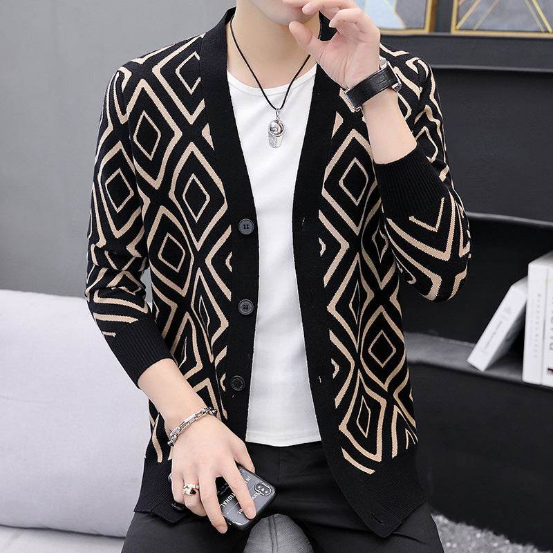 Buycenter High-End Knitted Cardigan Sweater for Men – Slim Fit, Casual Style - Buy Center
