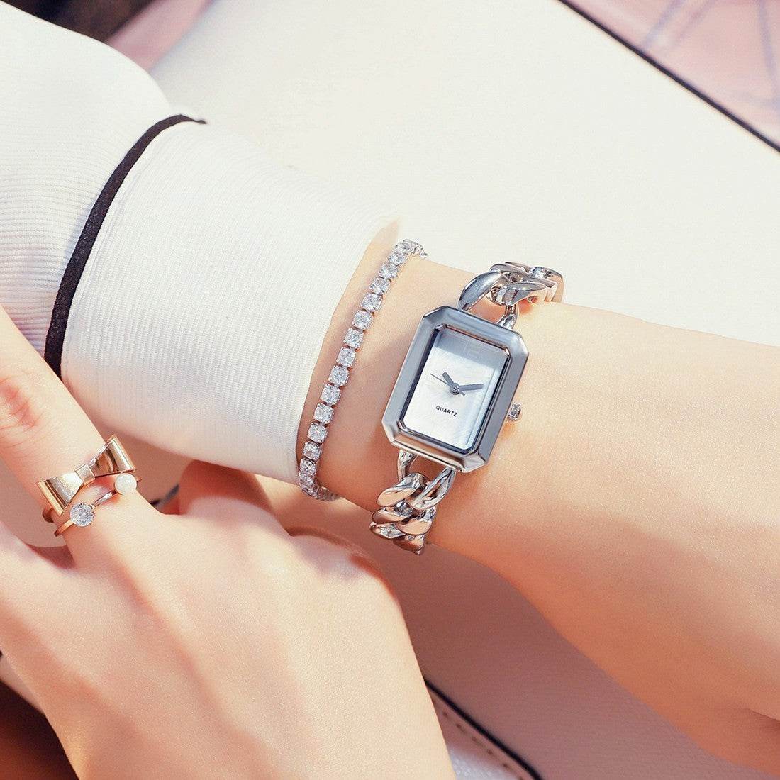 Buy Center Watch Strap - Elegant Electroplated Design, 7mm Thick - Buy Center