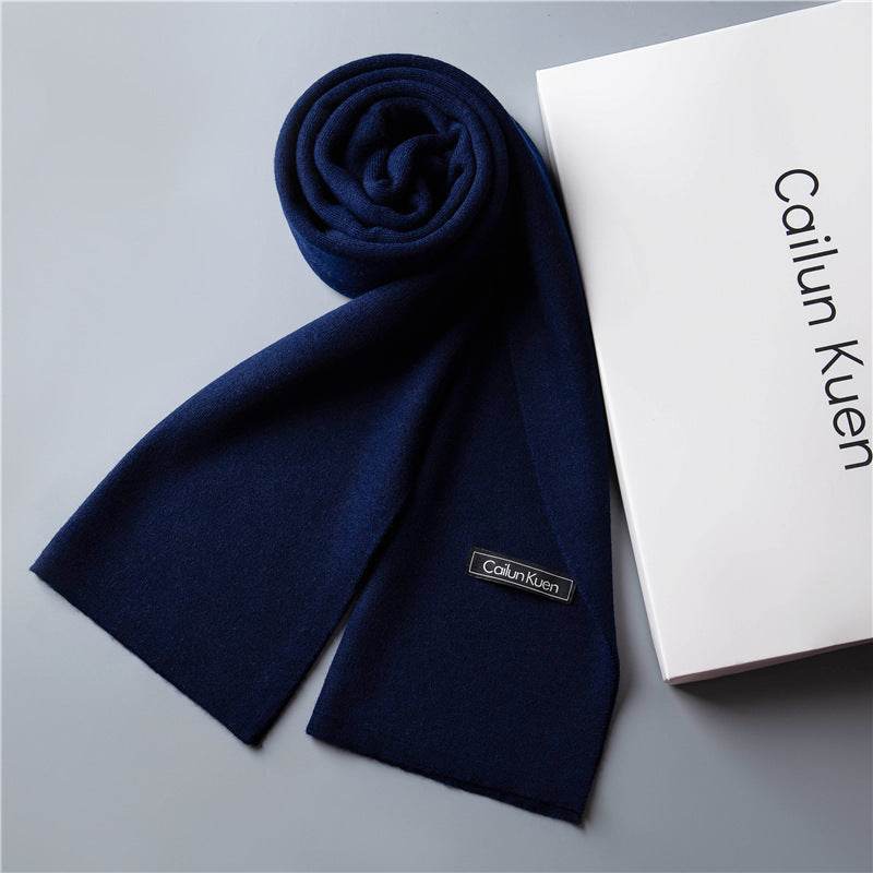 Trendy Warm Knitted Bib Scarf - Premium Wool for Stylish Winter Comfort - Buy Center