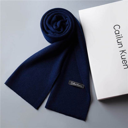 Trendy Warm Knitted Bib Scarf - Premium Wool for Stylish Winter Comfort - Buy Center