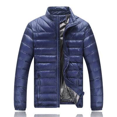 Buycenter Men's Light Down Jacket - Warm Stand Collar Winter Style - Buy Center